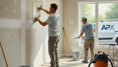 Drywall repair in Providence, RI by Providence Paint Pros, restoring walls for painting