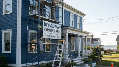 Providence, RI painting contractor performing professional interior and exterior painting services