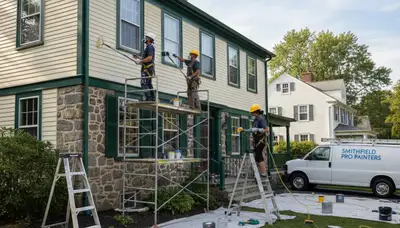 Painting contractor in Providence, RI providing professional interior and exterior painting services