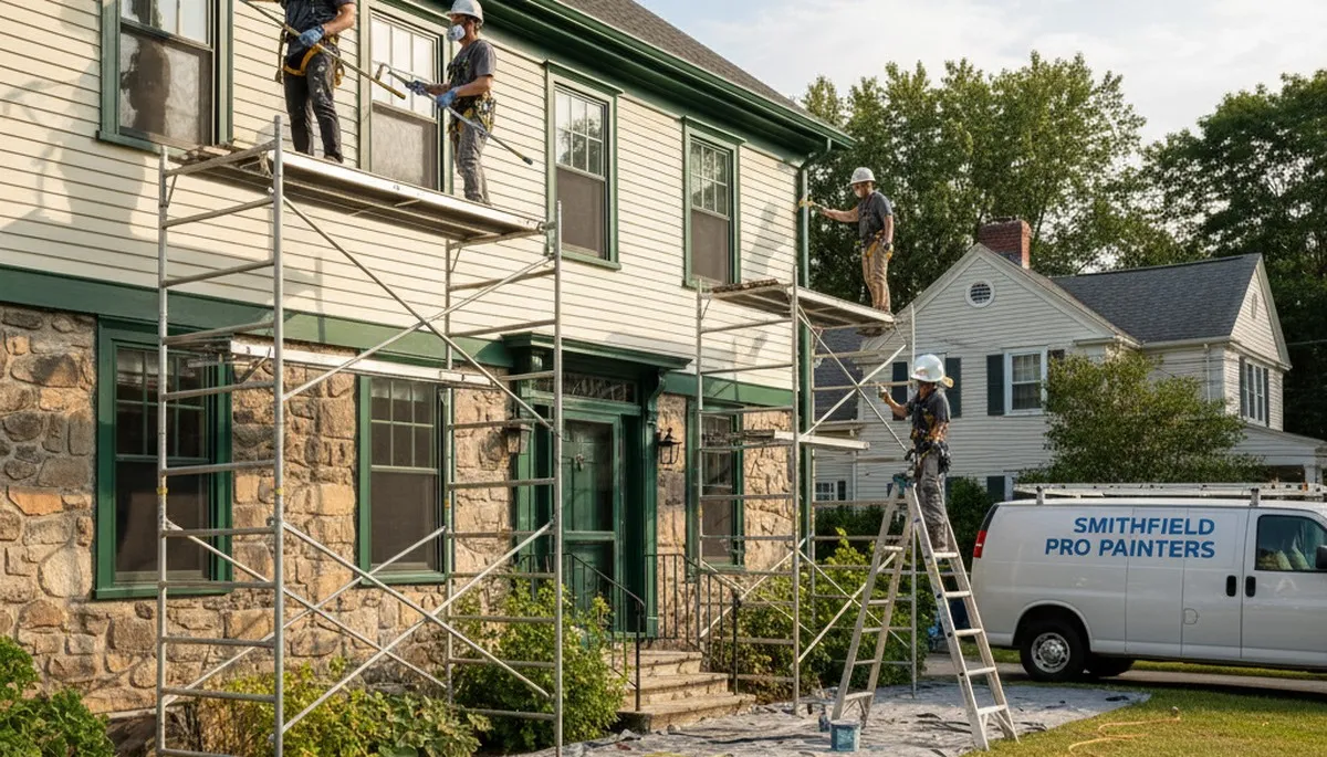 Professional painting crew serving Providence, RI for interior and exterior residential painting