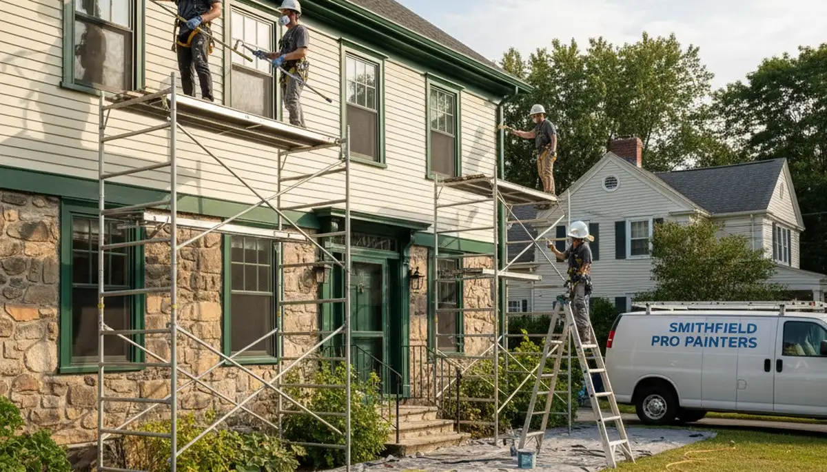 Professional painting crew serving Providence, RI for interior and exterior residential painting
