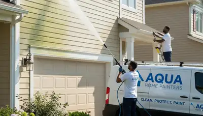 Vinyl siding pressure cleaning in Providence, RI to remove mold and grime from coastal humidity